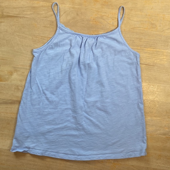 🌺 GAP Kids Light Blue Lace Insert Loose Fit Tank Top - Picture 4 of 6